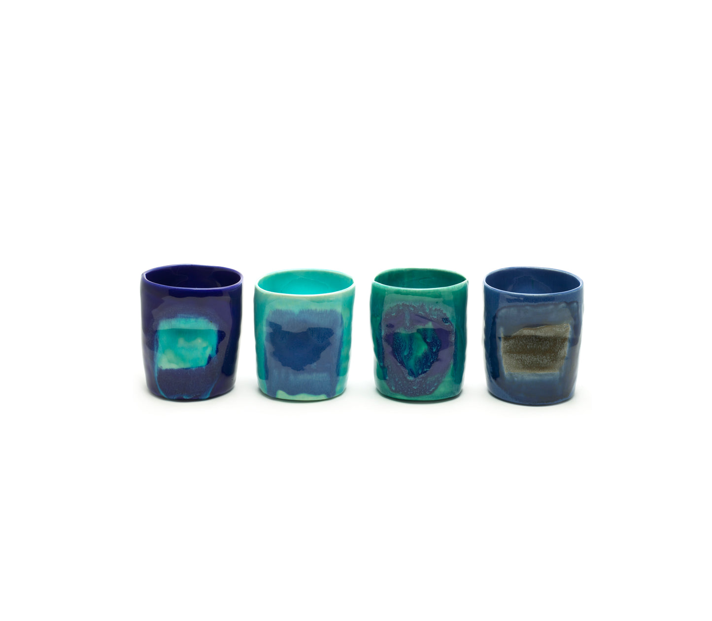 grip cups (set of 4) | multi blue