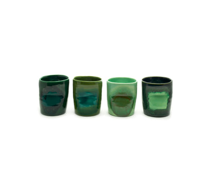 grip cups (set of 4) | multi green